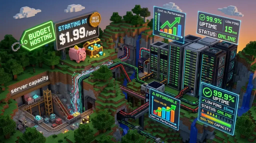 Affordable Minecraft server hosting infrastructure