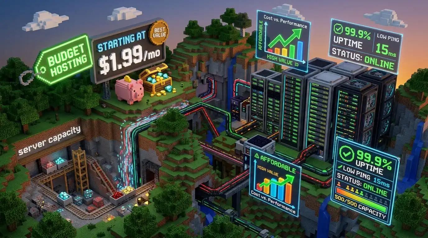 Affordable Minecraft server hosting infrastructure